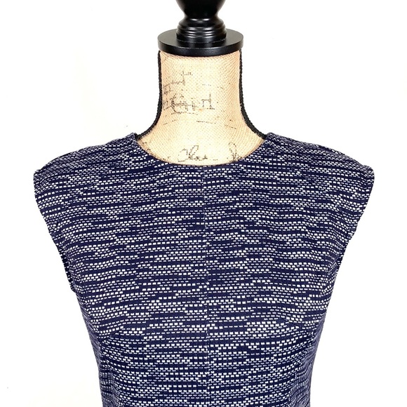 Ann Taylor Navy Sleeveless Sheath Dress - Picture 4 of 8